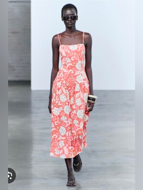 Zara Dresses & Skirts - Zara Drop Waist Midi/Maxi Dress